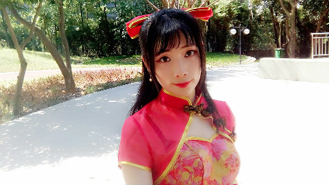 【妖精兮兮】桃花旗袍